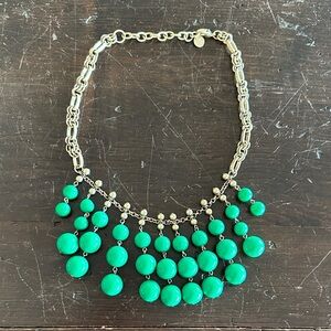 Stella & Dot Green and Gold Necklace